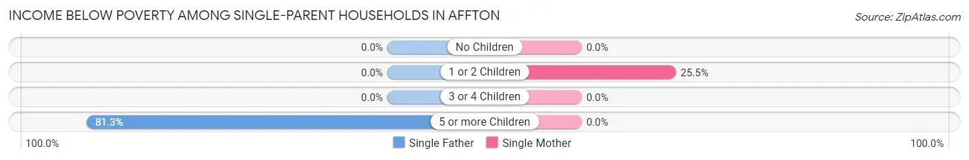 Income Below Poverty Among Single-Parent Households in Affton
