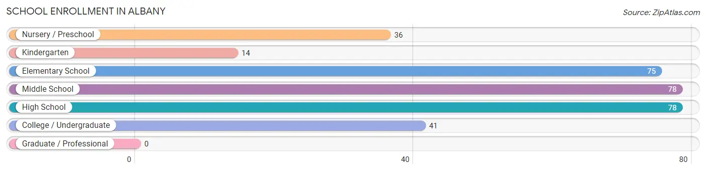 School Enrollment in Albany