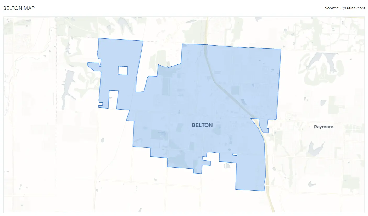 Belton Map