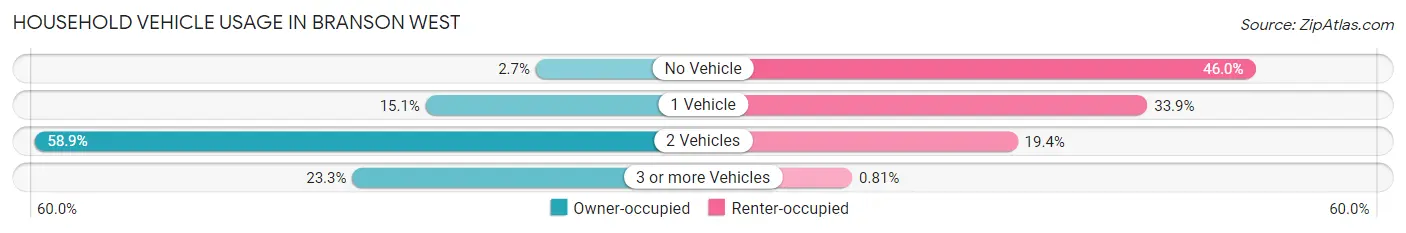 Household Vehicle Usage in Branson West