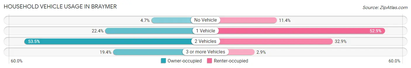 Household Vehicle Usage in Braymer
