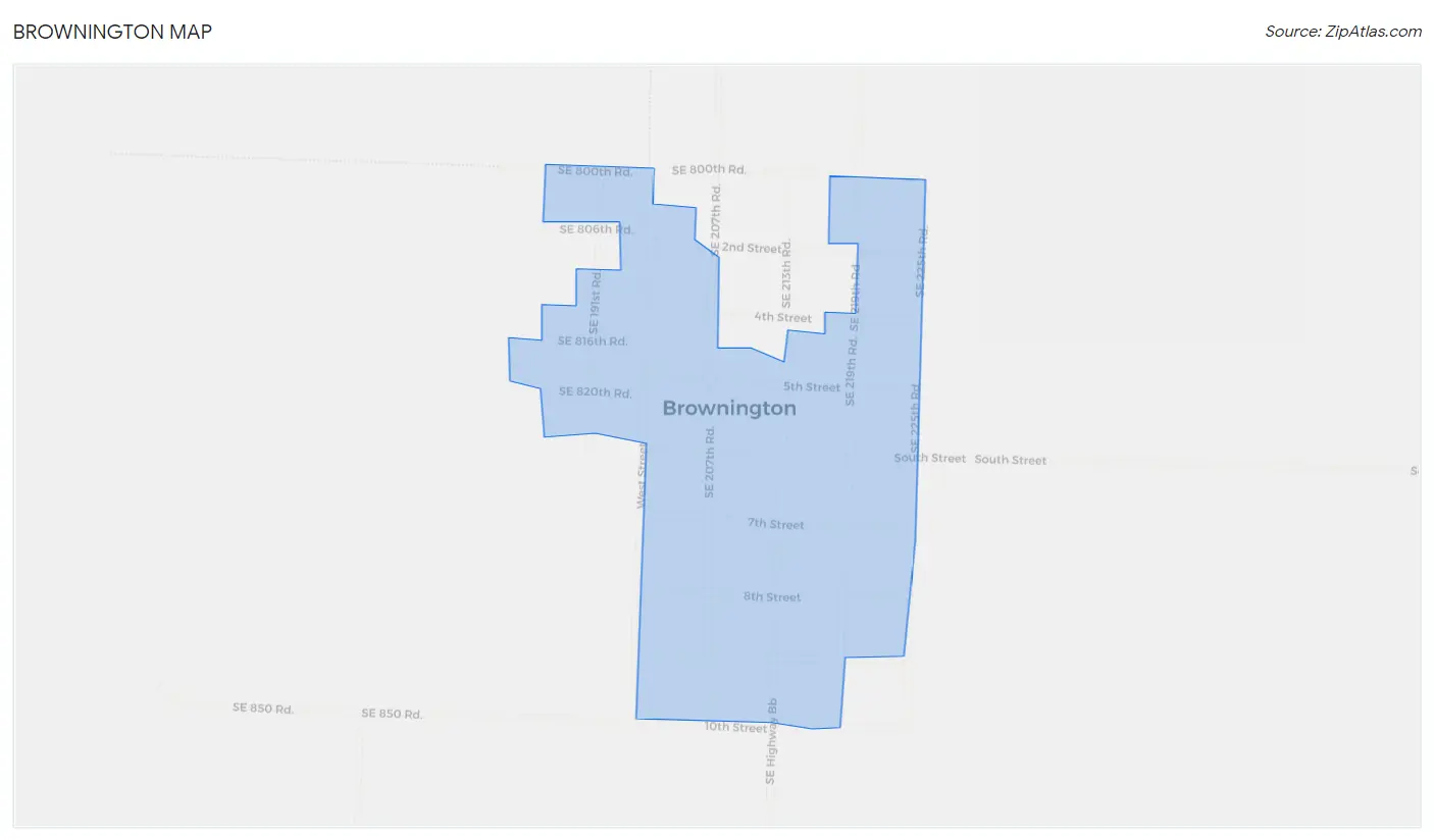 Brownington Map