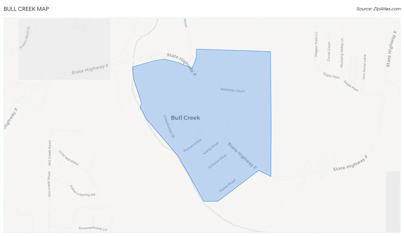 Bull Creek Map