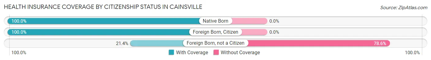 Health Insurance Coverage by Citizenship Status in Cainsville