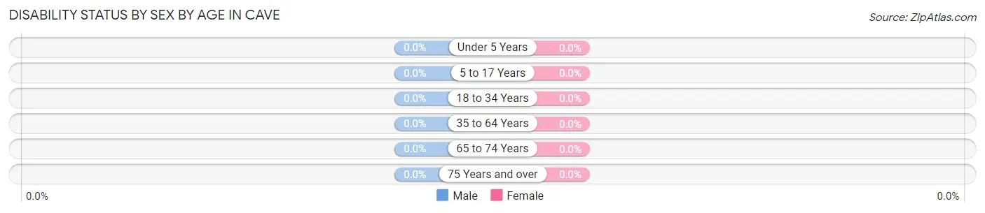 Disability Status by Sex by Age in Cave