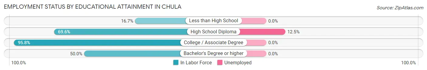 Employment Status by Educational Attainment in Chula