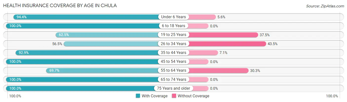Health Insurance Coverage by Age in Chula