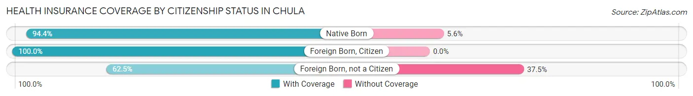Health Insurance Coverage by Citizenship Status in Chula