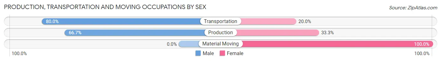 Production, Transportation and Moving Occupations by Sex in Chula