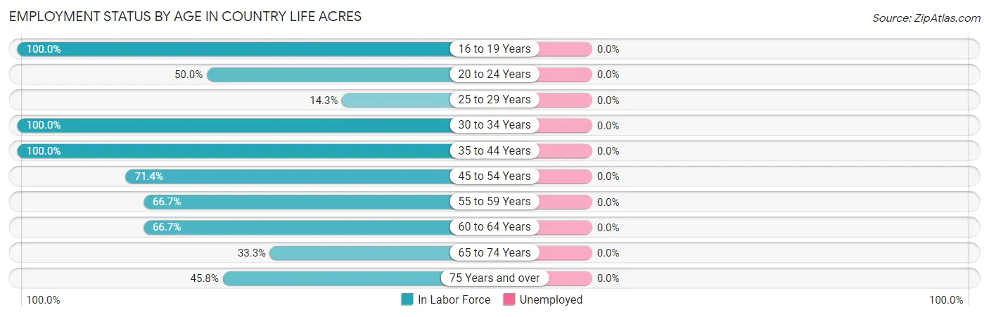 Employment Status by Age in Country Life Acres