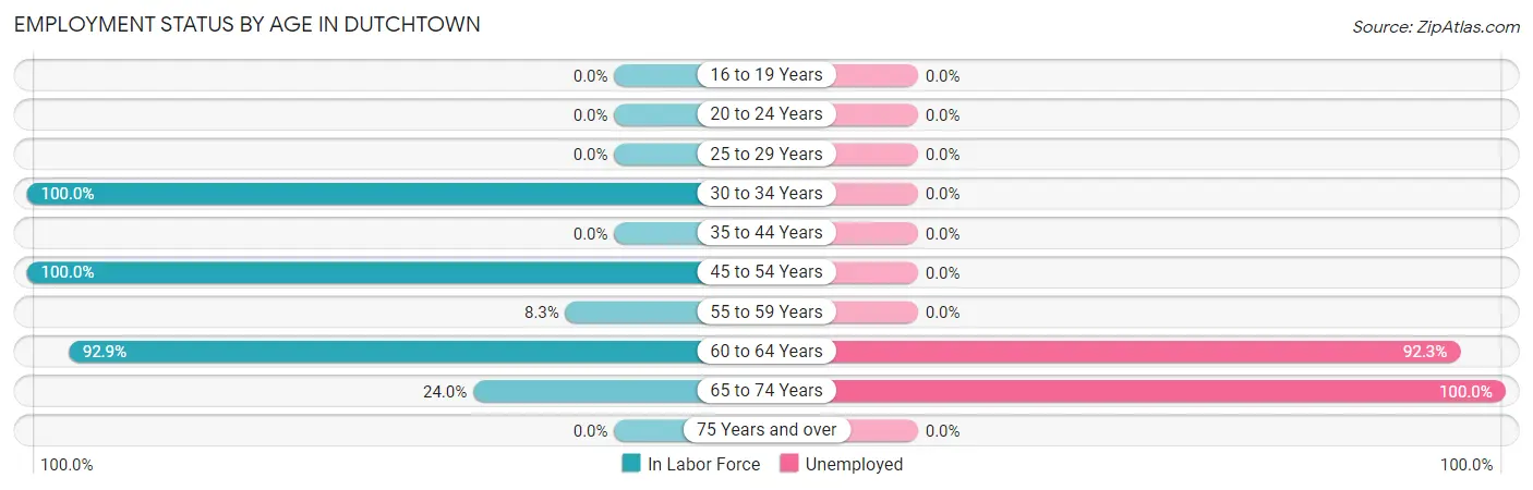 Employment Status by Age in Dutchtown