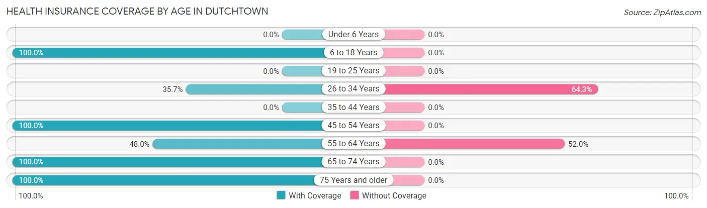 Health Insurance Coverage by Age in Dutchtown
