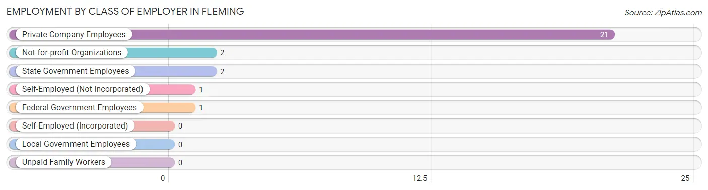 Employment by Class of Employer in Fleming