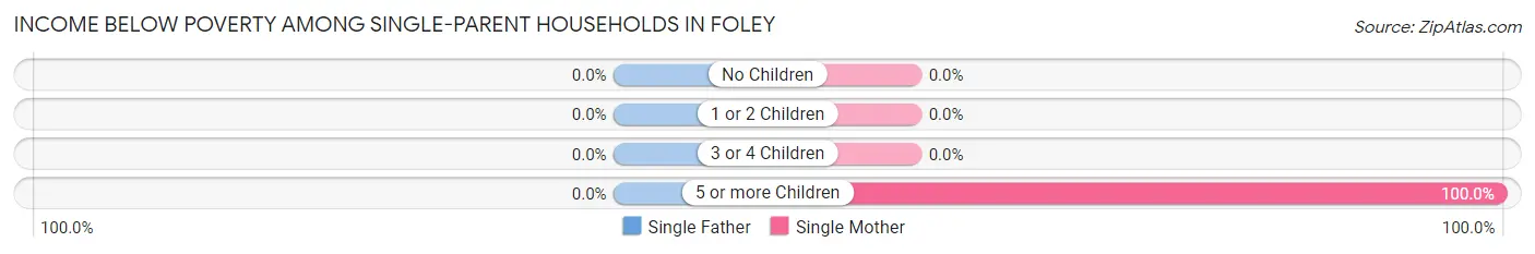 Income Below Poverty Among Single-Parent Households in Foley