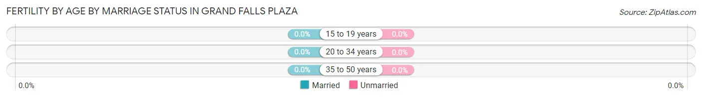 Female Fertility by Age by Marriage Status in Grand Falls Plaza