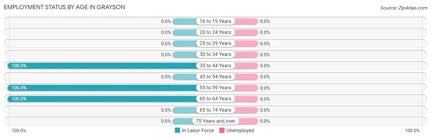 Employment Status by Age in Grayson