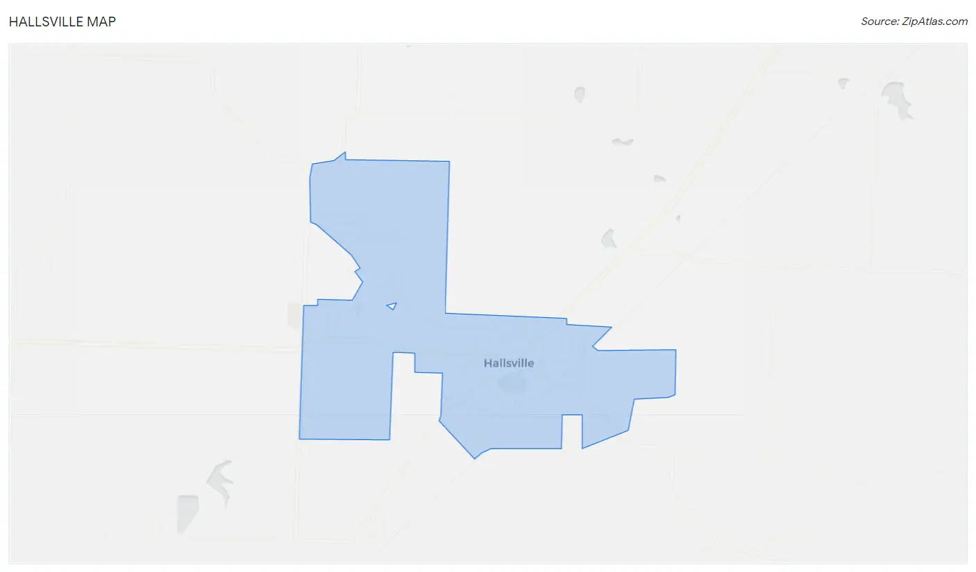 Hallsville Map
