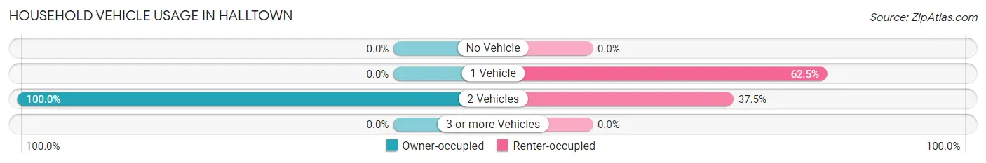 Household Vehicle Usage in Halltown