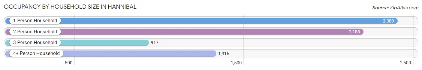 Occupancy by Household Size in Hannibal