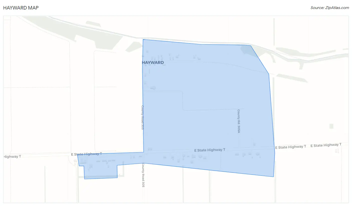 Hayward Map