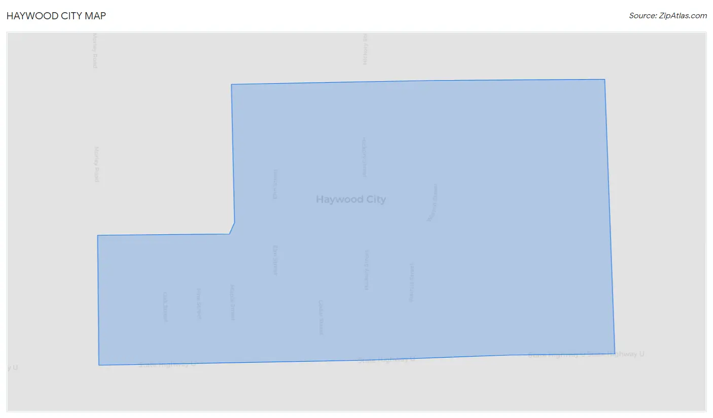 Haywood City Map