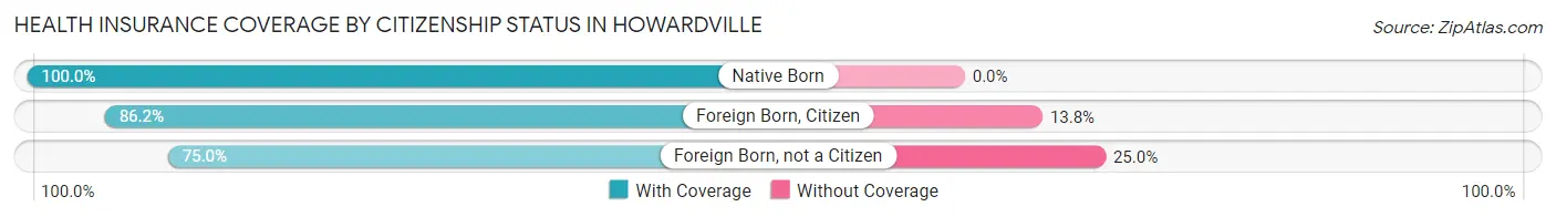 Health Insurance Coverage by Citizenship Status in Howardville