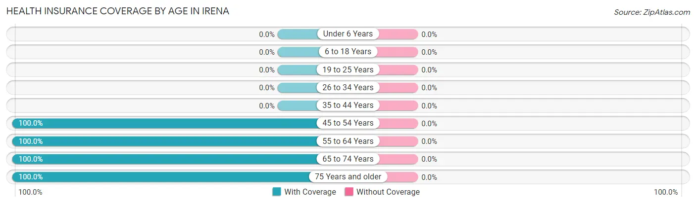 Health Insurance Coverage by Age in Irena