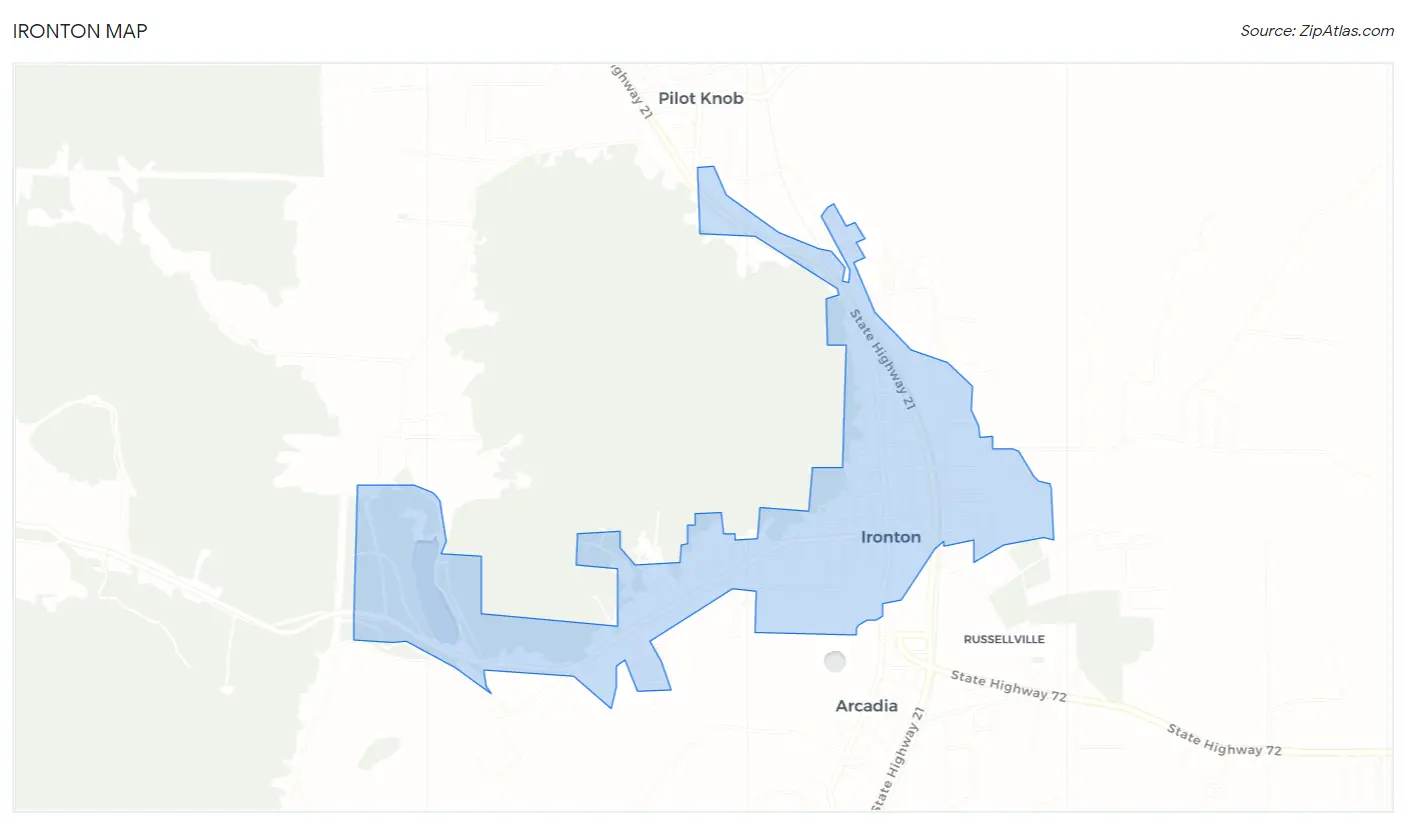 Ironton Map