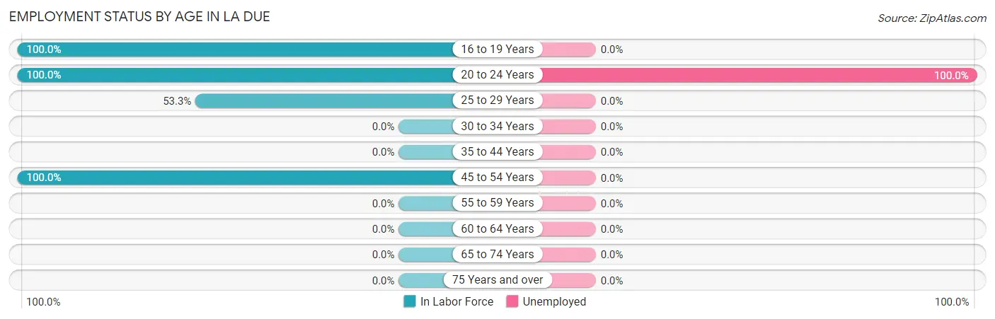 Employment Status by Age in La Due