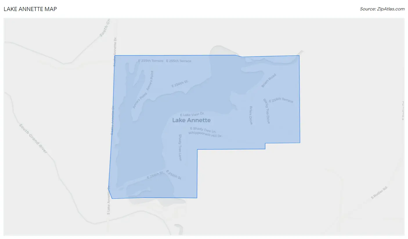 Lake Annette Map