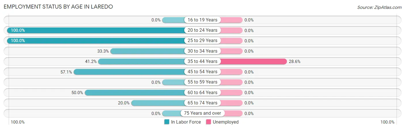 Employment Status by Age in Laredo