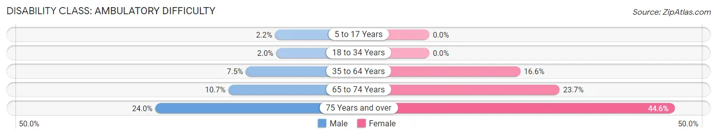 Disability in Lemay: <span>Ambulatory Difficulty</span>