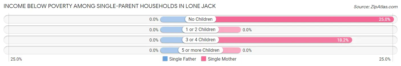 Income Below Poverty Among Single-Parent Households in Lone Jack