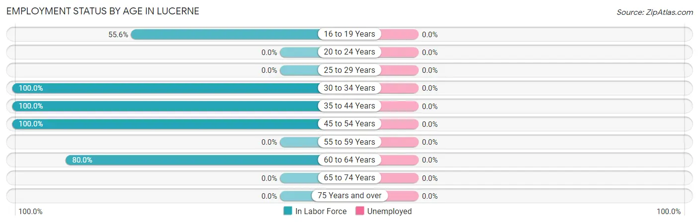 Employment Status by Age in Lucerne