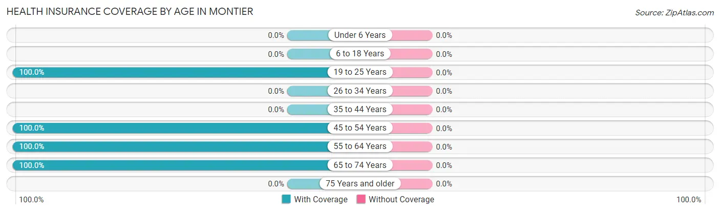 Health Insurance Coverage by Age in Montier