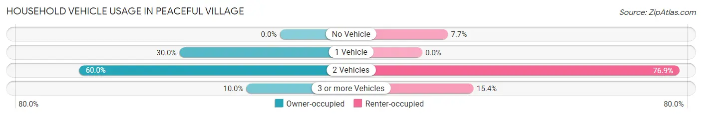 Household Vehicle Usage in Peaceful Village