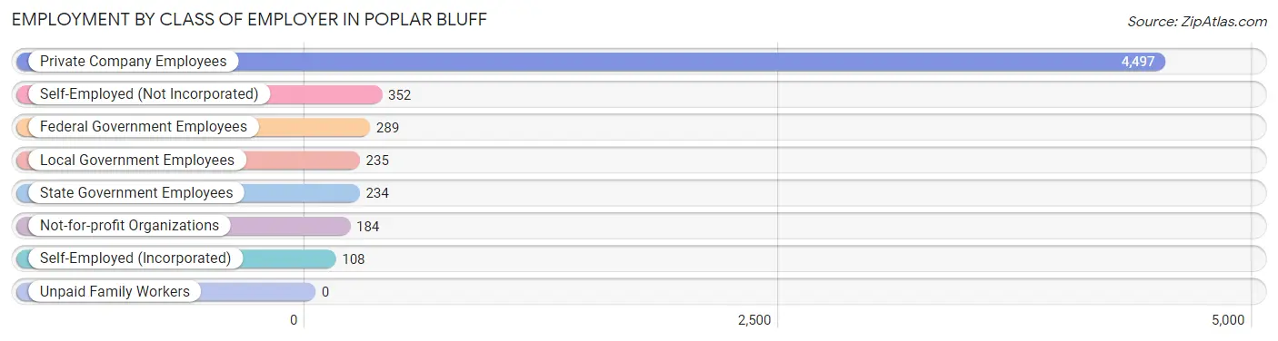 Employment by Class of Employer in Poplar Bluff