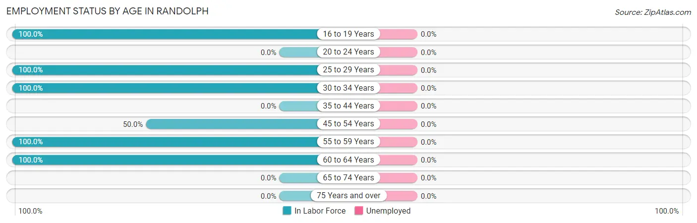 Employment Status by Age in Randolph