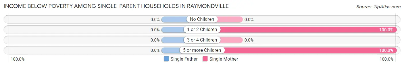 Income Below Poverty Among Single-Parent Households in Raymondville
