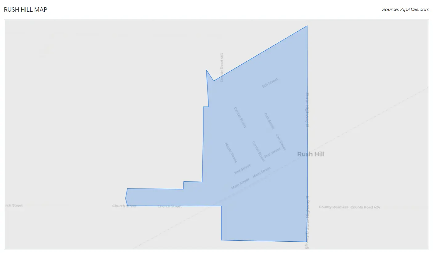 Rush Hill Map