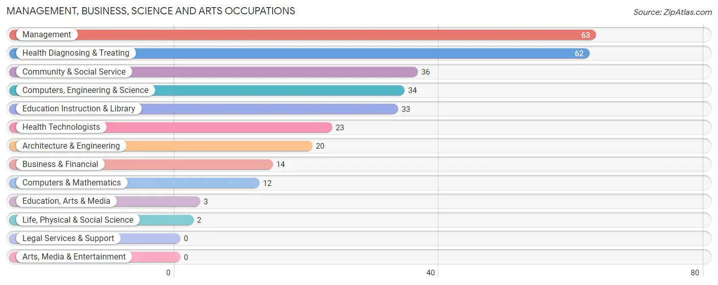 Management, Business, Science and Arts Occupations in Shelbina