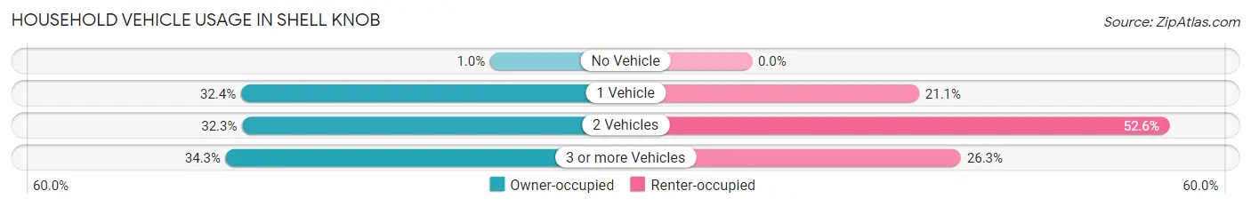 Household Vehicle Usage in Shell Knob