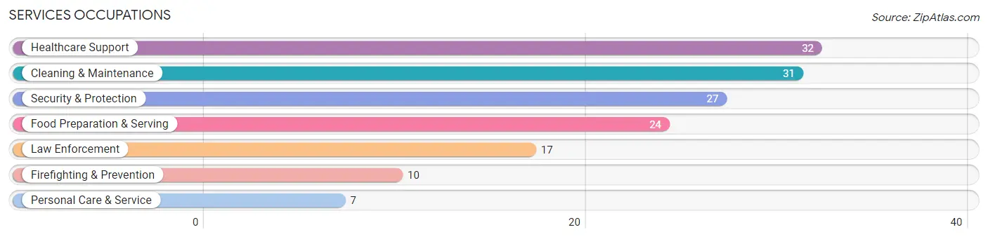 Services Occupations in St Paul