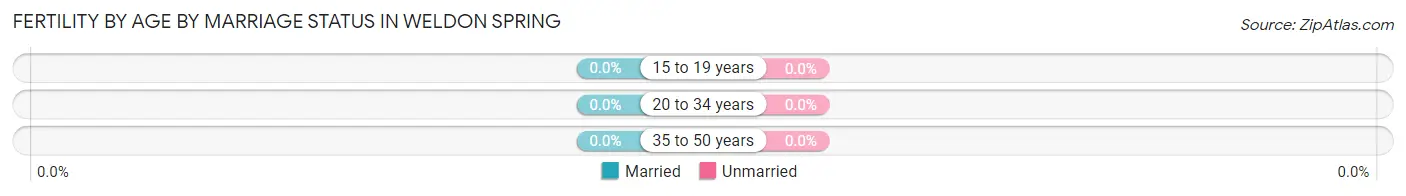 Female Fertility by Age by Marriage Status in Weldon Spring