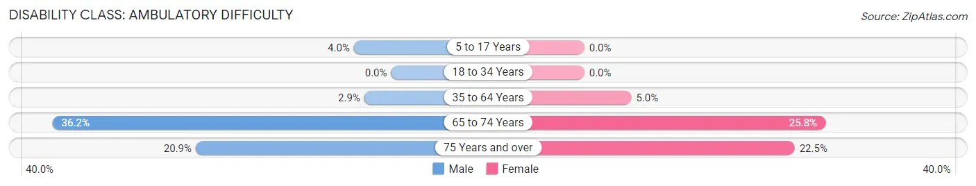 Disability in Willard: <span>Ambulatory Difficulty</span>