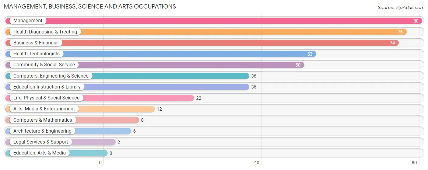 Management, Business, Science and Arts Occupations in Winchester