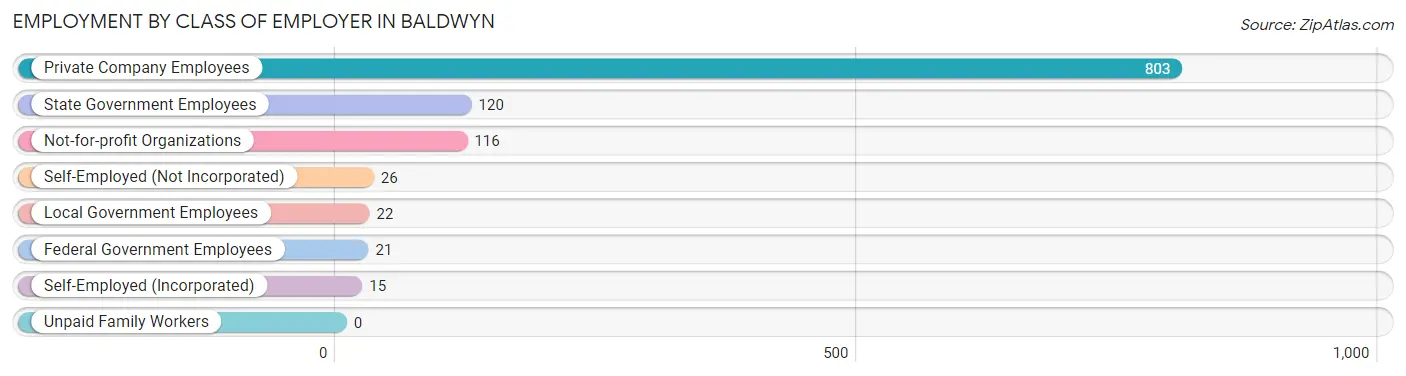 Employment by Class of Employer in Baldwyn