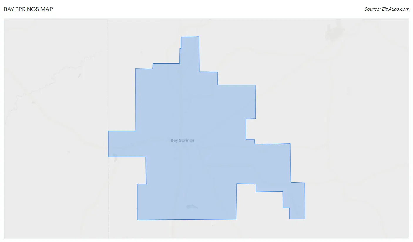 Bay Springs Map