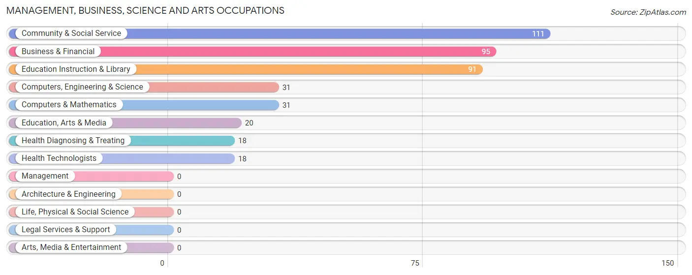 Management, Business, Science and Arts Occupations in Big Point