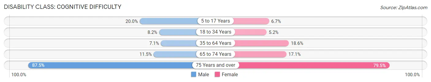 Disability in Burnsville: <span>Cognitive Difficulty</span>